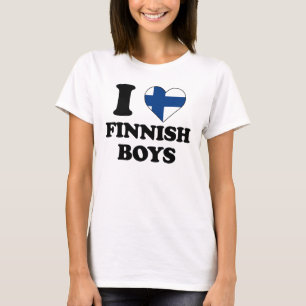 I kärlek finska pojkar t-shirt