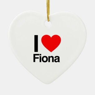 i kärlek fiona julgransprydnad keramik