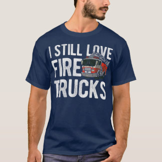 I Kärlek Fire Lastbilar Fire Firefighter 1001 T Shirt