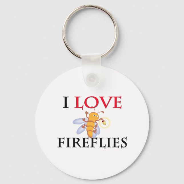 I Kärlek Fireflies Nyckelring (Framsida)
