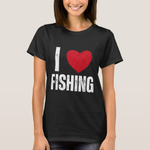I Kärlek Fiskerigåvor För barn Fiske Manar I Hjärt T Shirt