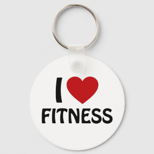 I kärlek Fitness Nyckelring
