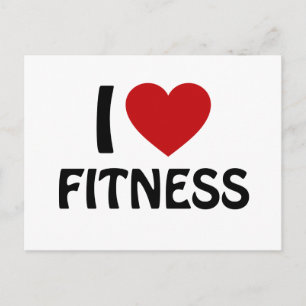 I kärlek Fitness Vykort
