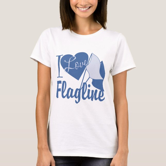 I Kärlek Flagline T-shirt (Framsida)