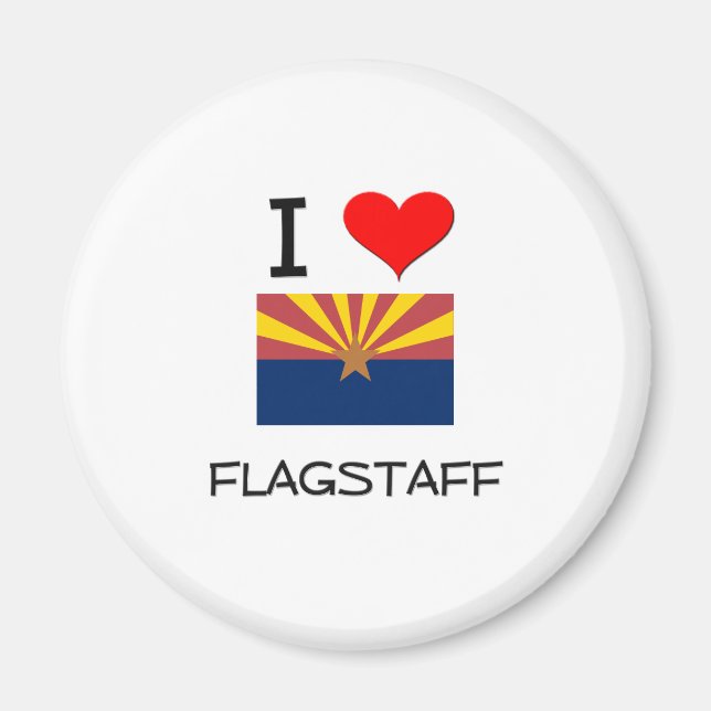 I Kärlek FLAGSTAFF Arizona Magnet (Framsidan)