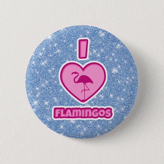 I kärlek Flamingos Knapp (Framsida)