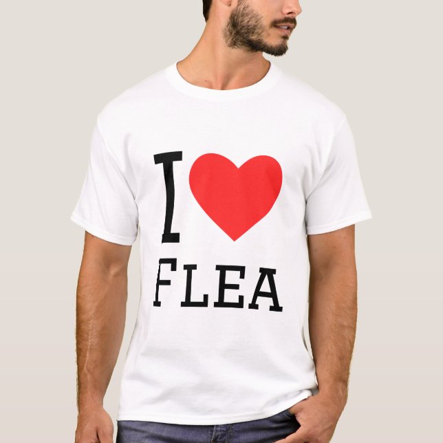 I kärlek flea t shirt (Framsida)