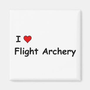 I Kärlek Flight Archery Magnet