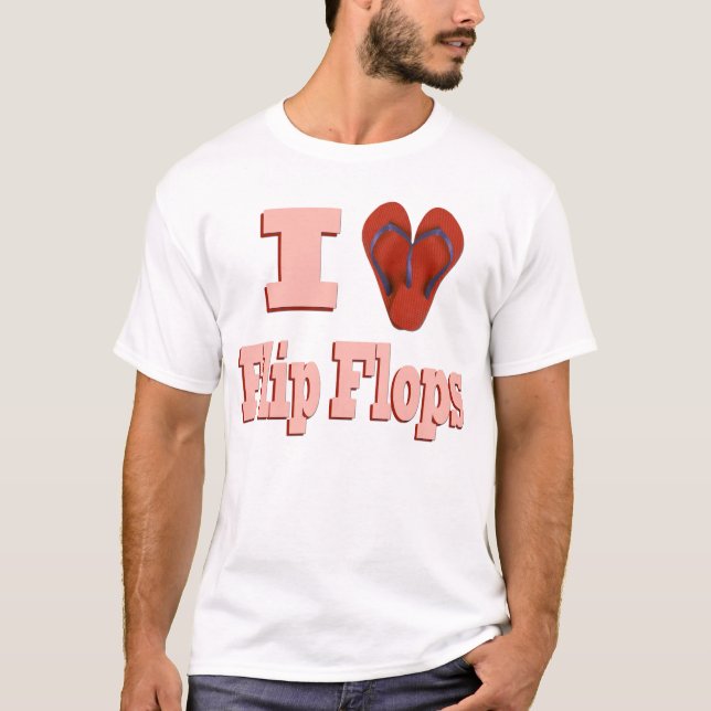 I KÄRLEK FLINFLIP FLOPS T-SHIRT (Framsida)