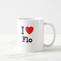 I kärlek Flo hjärta T-Shirt