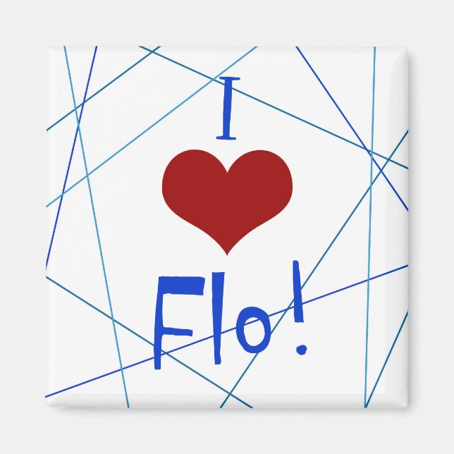 I kärlek Flo magnet (Framsidan)