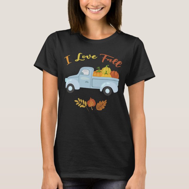 I Kärlek flödar Löven för höstväxlingen T Shirt (Framsida)