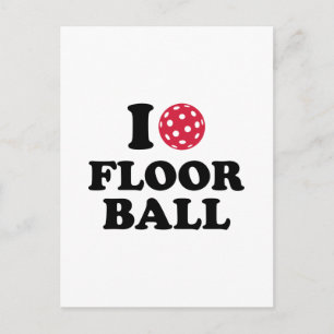 I kärlek Floorball Vykort
