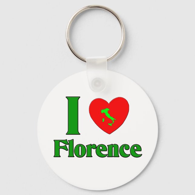 I Kärlek Florence Italien Nyckelring (Framsida)