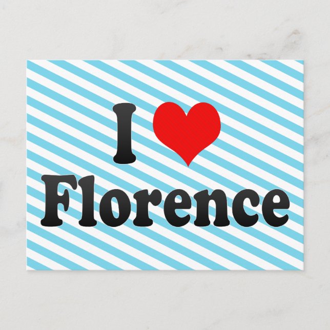 I Kärlek Florence, Italien Vykort (Framsida)