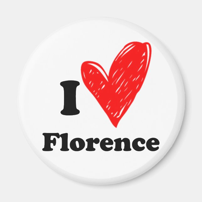 I kärlek Florence Magnet (Framsidan)
