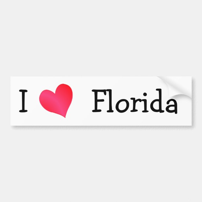 I Kärlek Florida Bildekal (Framsidan)