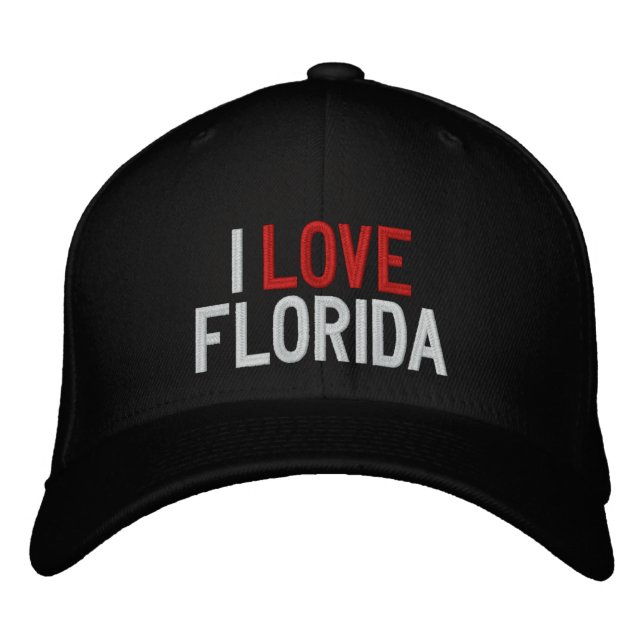 I KÄRLEK FLORIDA BRODERAD KEPS (Framsida)