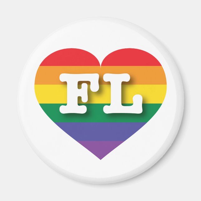 I kärlek Florida Gay pride Magnet (Framsidan)
