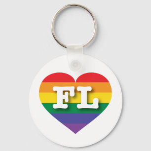 I kärlek Florida Gay pride Nyckelring