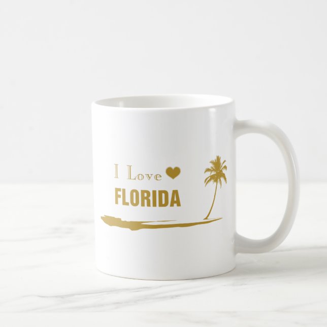 I Kärlek Florida Guld Kaffemugg (Höger)