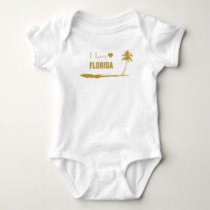 I Kärlek Florida Guld T Shirt