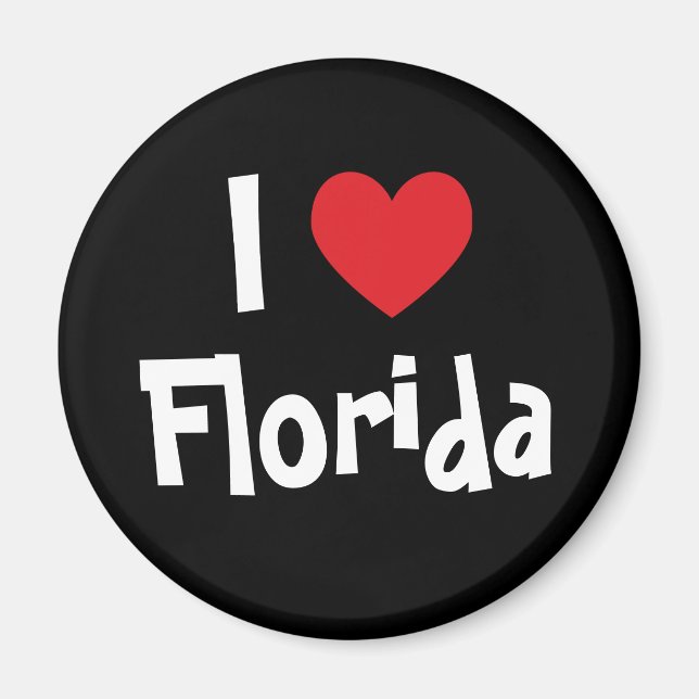 I Kärlek Florida Magnet (Framsidan)
