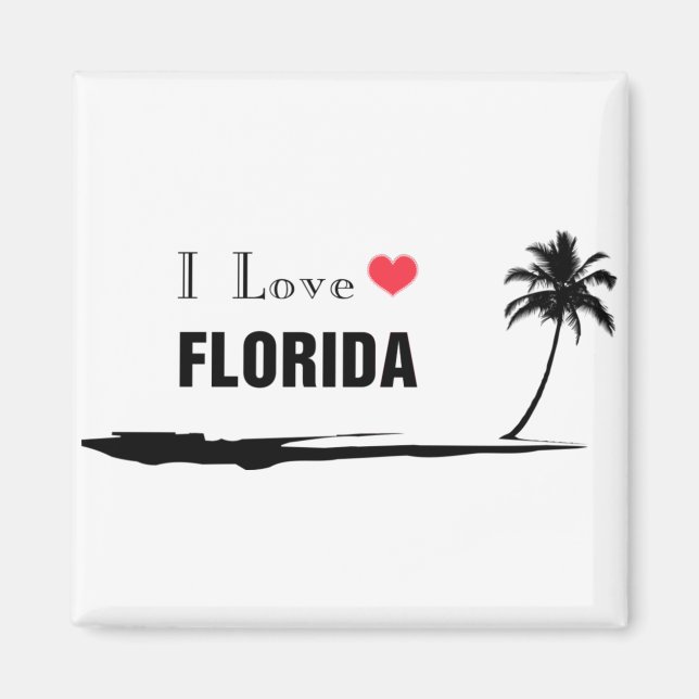I Kärlek Florida Magnet (Framsidan)