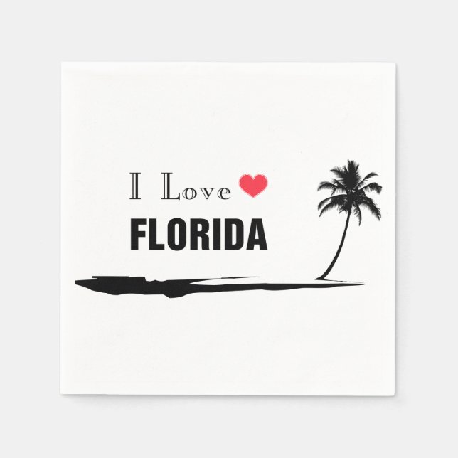 I Kärlek Florida Pappersservett (Framsidan)