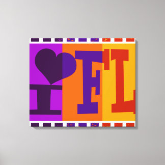 I kärlek Florida - Pop art Canvastryck