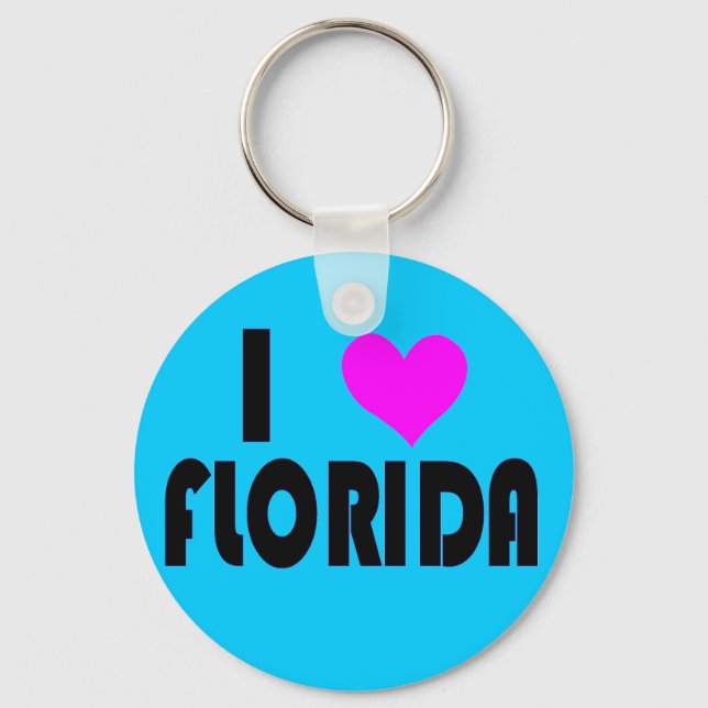 I Kärlek Florida USA-nyckelkedja Nyckelring (Framsida)