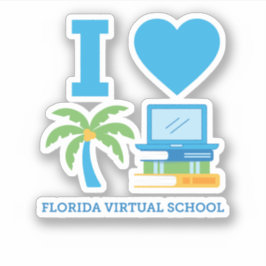 I Kärlek Florida Virtuell School Klistermärken