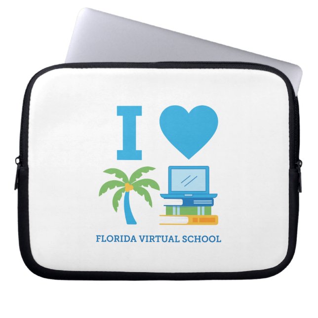 I Kärlek Florida Virtuell School Laptop sleeve (Framsidan)