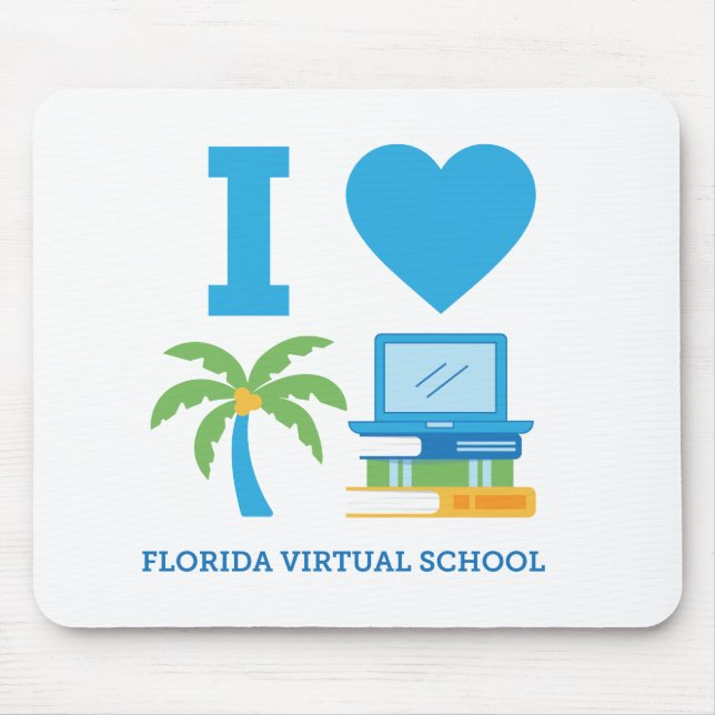 I Kärlek Florida Virtuell School Mousepad Musmatta (Framsidan)
