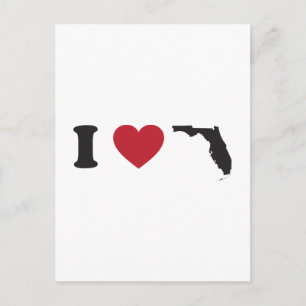 I Kärlek Florida Vykort