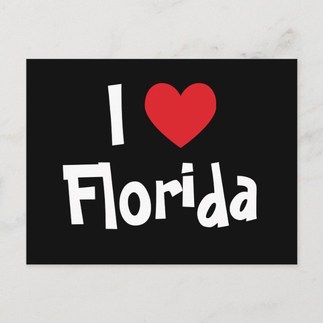 I Kärlek Florida Vykort (Framsida)