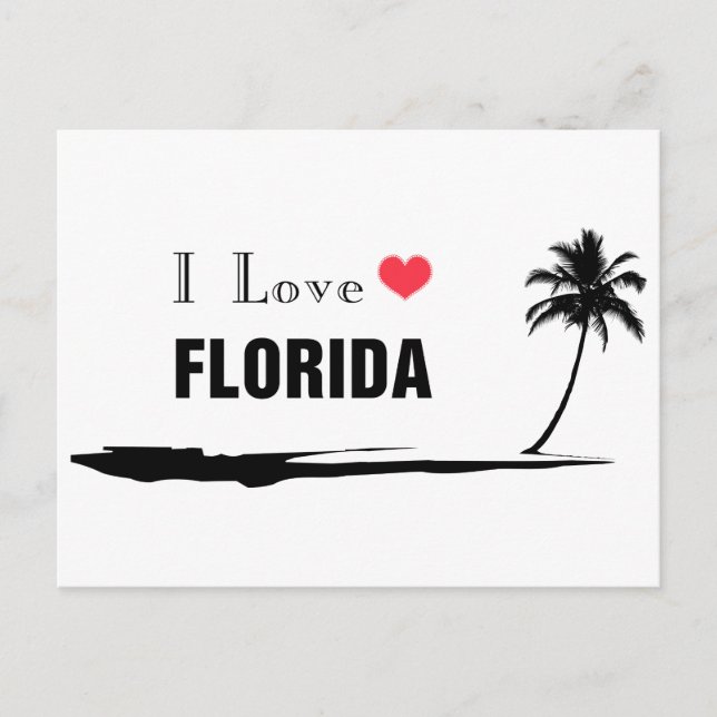 I Kärlek Florida Vykort (Framsida)