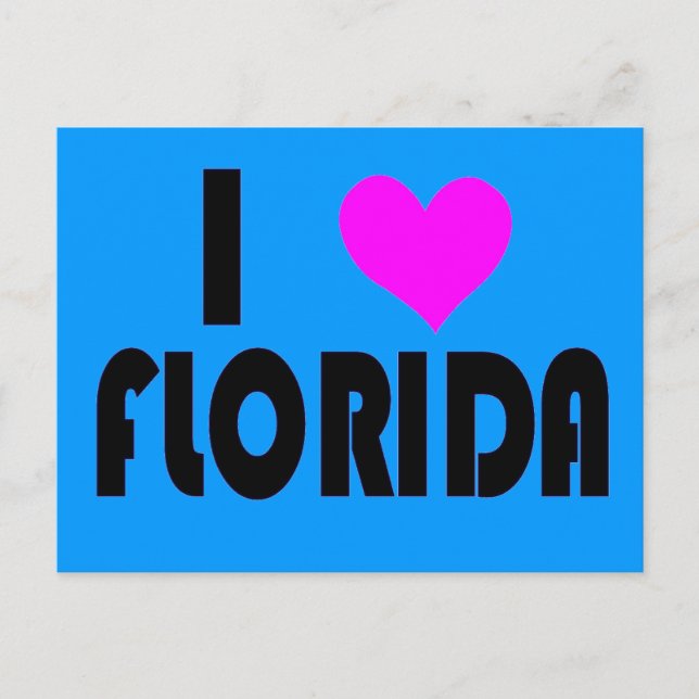 I Kärlek Florida-vykort Vykort (Framsida)
