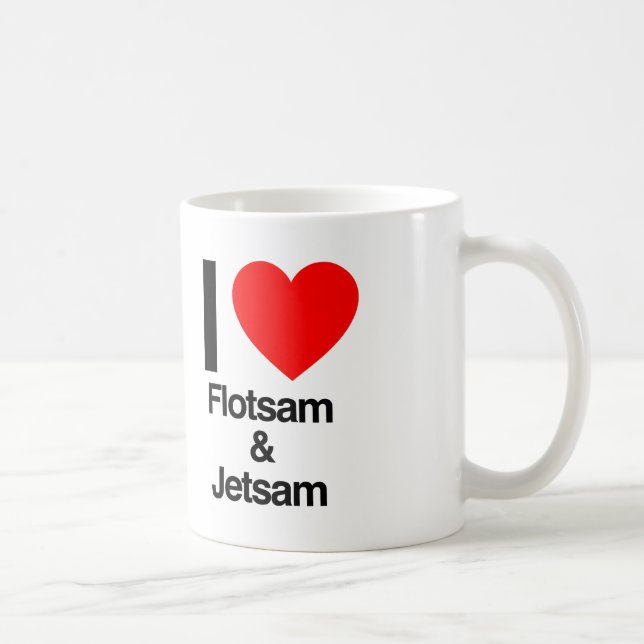 i kärlek flotsam och jetsam kaffemugg (Höger)