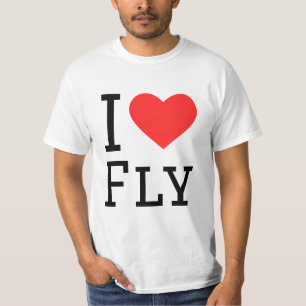 I kärlek fly t shirt