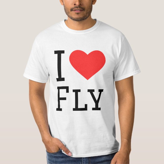 I kärlek fly t shirt (Framsida)