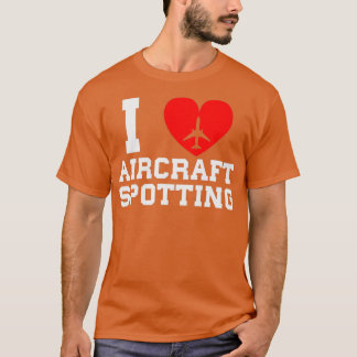 I kärlek-flygplansspotting flygplan Funny Gift Man T Shirt