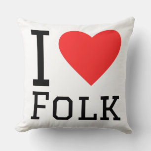 I kärlek folk kudde
