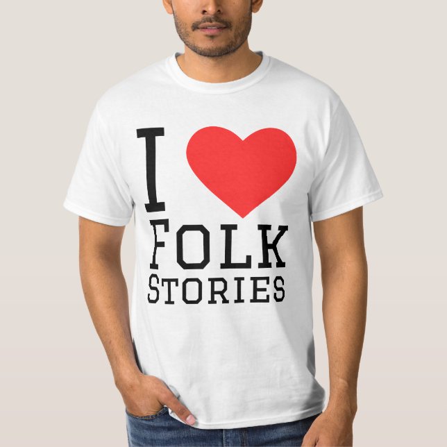 I kärlek folkberättelser t shirt (Framsida)