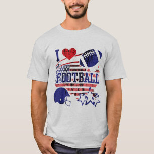 I Kärlek Football (amerikansk fotboll) T-shirt