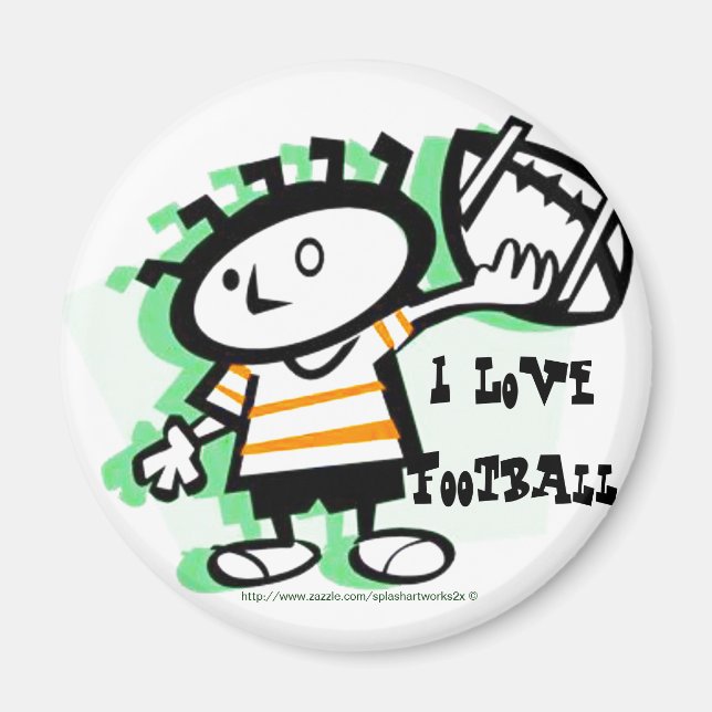 "I Kärlek Football!" Magnet (Framsidan)