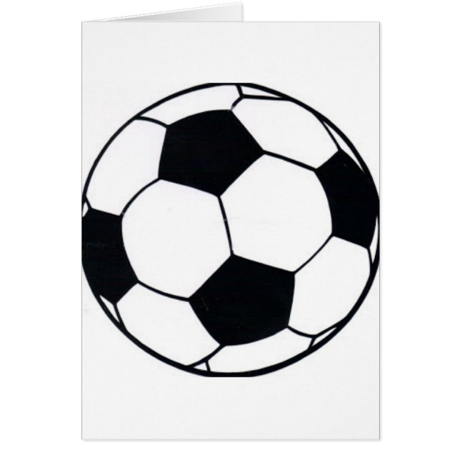I KÄRLEK FOOTBALL (SOCKER) HÄLSNINGSKORT (Framsidan)