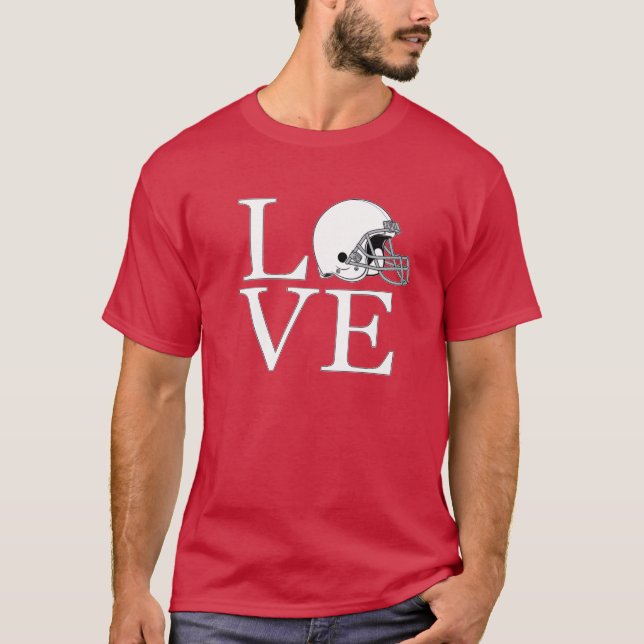 I Kärlek Football T-Shirt (Framsida)