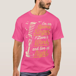 I Kärlek för att arbeta och bo på nattvaktalisten T Shirt