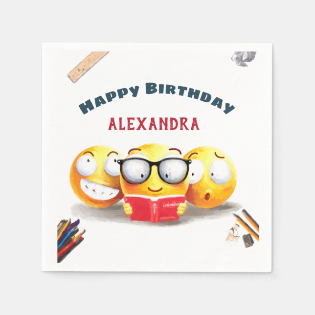 I Kärlek för att läsa Bokar Reader Pappersservett (Framsidan)